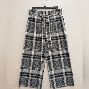 Anthropologie Ett:TWA Luca Plaid Wide Leg Pants